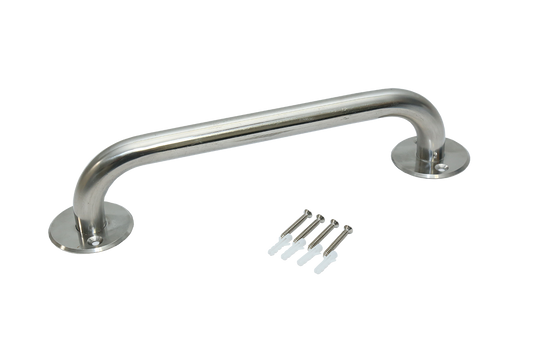 Agarradera Apoyo Para Baño De Seguridad Cromada De Acero Inoxidable 2 Piezas