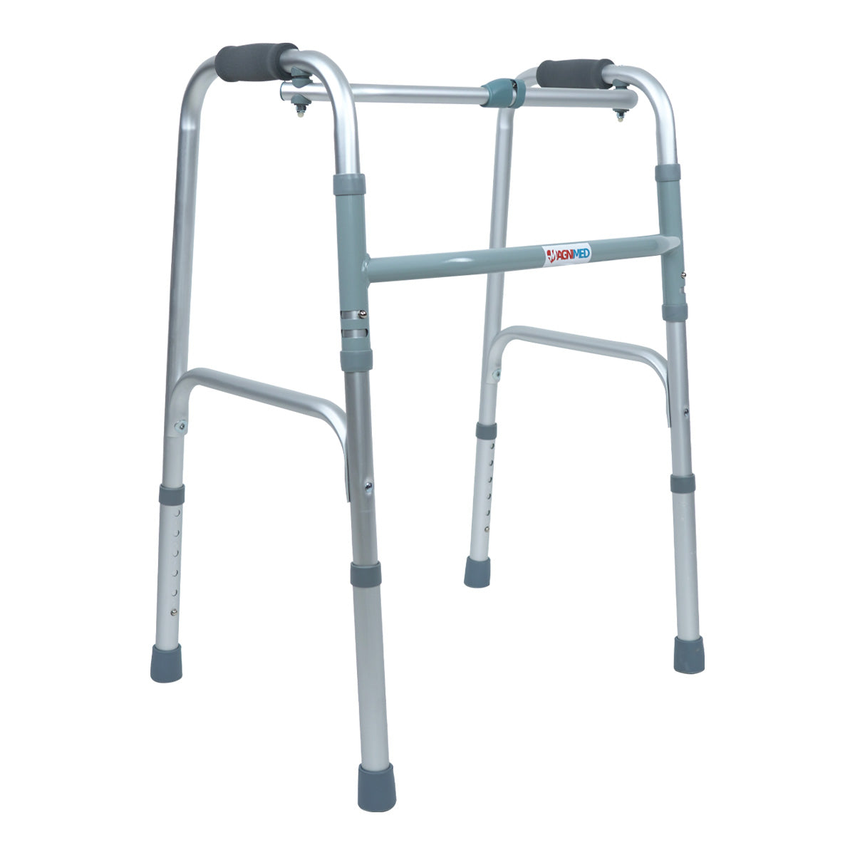 Andadera De Aluminio Reciproca Altura Ajustable Soporta 100 Kg
