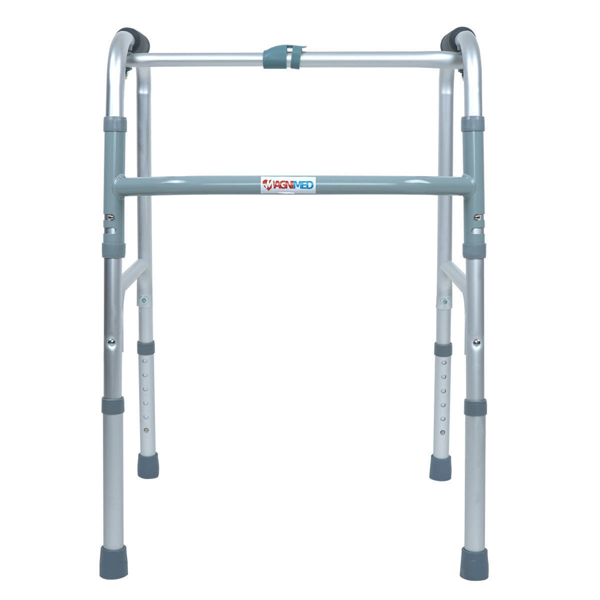 Andadera De Aluminio Reciproca Altura Ajustable Soporta 100 Kg