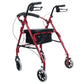 Andadera Rollator Con Ruedas Plegable Con Bolsa De Vinil Plegable Altura Ajustable