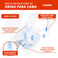 Soporte para bolsa de orina con percha y doble gancho