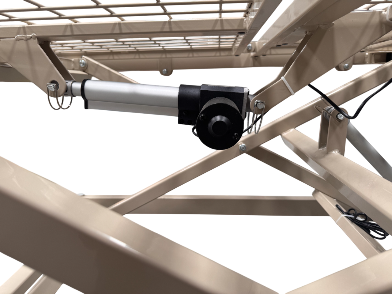 Cama de Hospital Eléctrica de 3 Posiciones | Estructura de Acero, Soporta hasta 150kg (Detalles estéticos y en barandal)