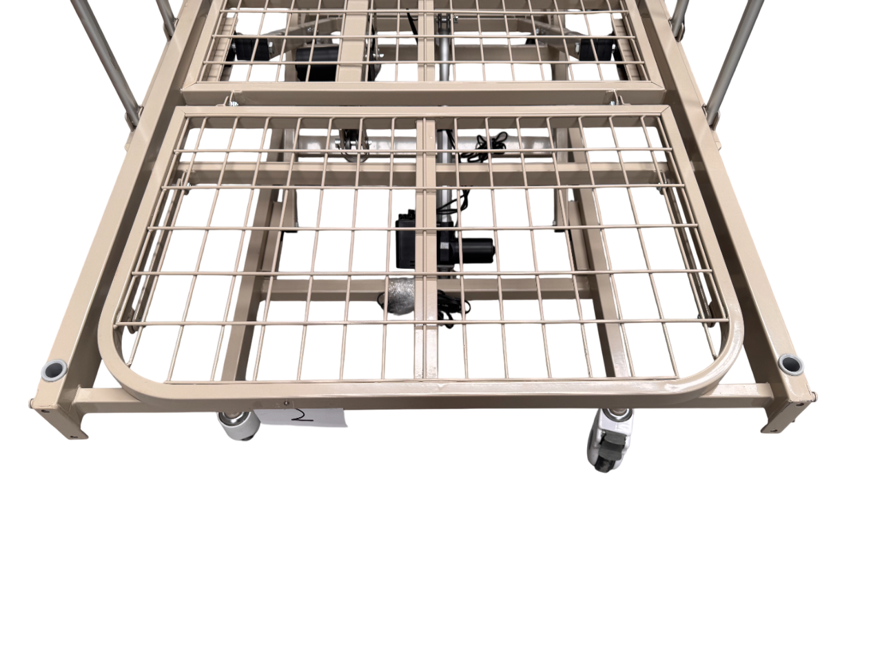 Cama de Hospital Eléctrica de 3 Posiciones | Estructura de Acero, Soporta hasta 150kg (Detalles estéticos y en barandal)