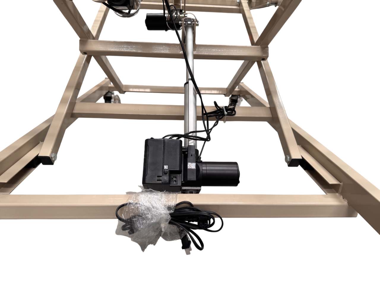Cama de Hospital Eléctrica de 3 Posiciones | Estructura de Acero, Soporta hasta 150kg (Detalles estéticos y en barandal)