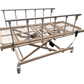 Cama de Hospital Eléctrica de 3 Posiciones | Estructura de Acero, Soporta hasta 150kg (Detalles estéticos, en barandal y control)