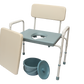 Silla Cómodo Aumento Sanitario Bariátrico Soporta hasta 200 kg Altura Ajustable Cubeta Desmontable