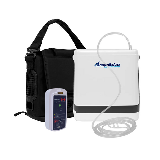 Concentrador De Oxigeno 5 Litros Portátil Con Batería De Repuesto Incluida