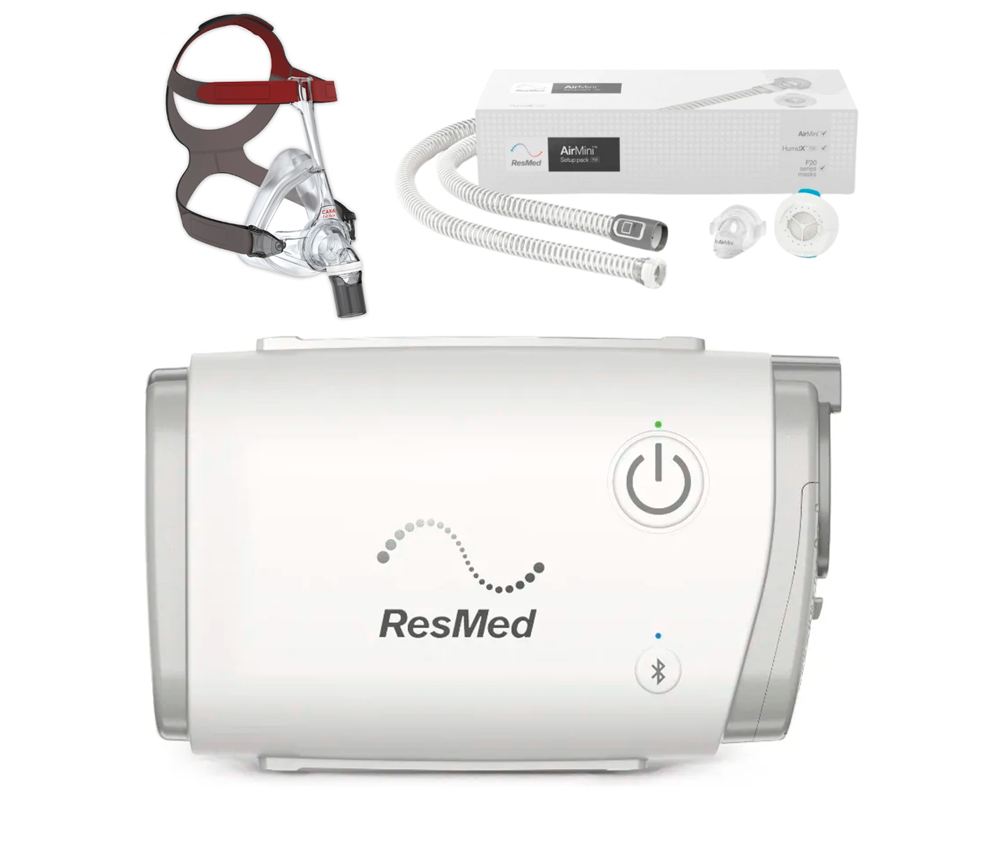 CPAP AirMini Resmed + Mascarilla CARA Oronasal