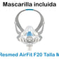 BiPAP Auto con Humidificador AirCurve 10 VAuto y Mascarilla AirFit F20 Resmed