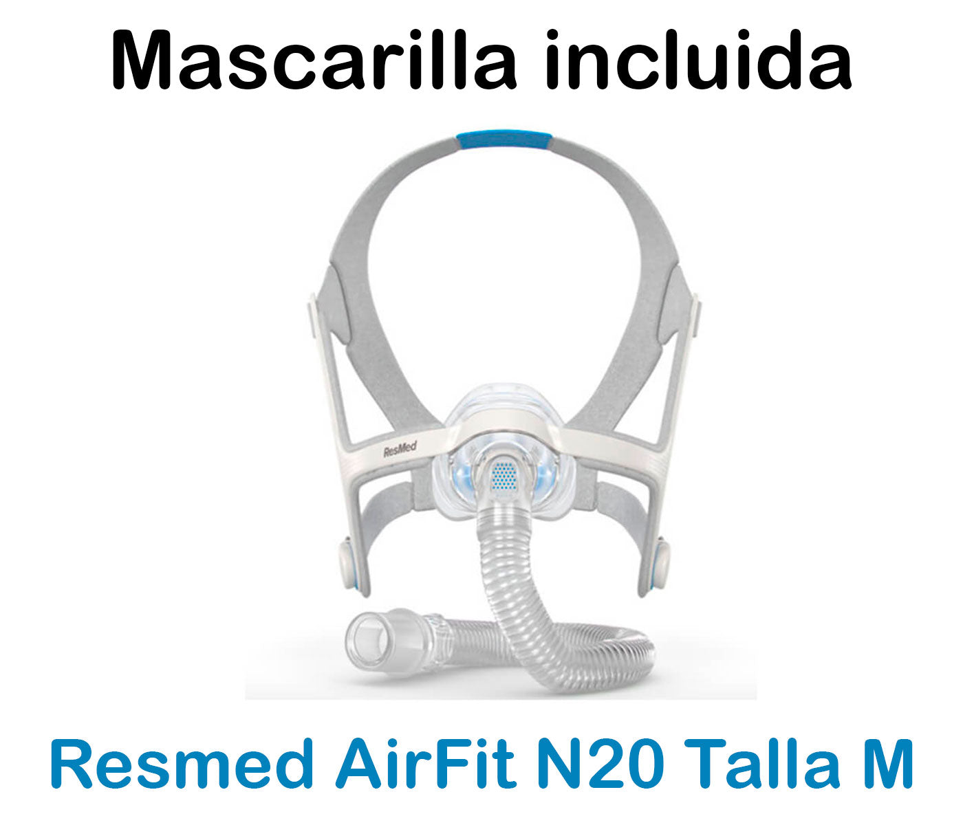 BiPAP Auto con Humidificador AirCurve 10 VAuto y Mascarilla AirFit N20 Resmed