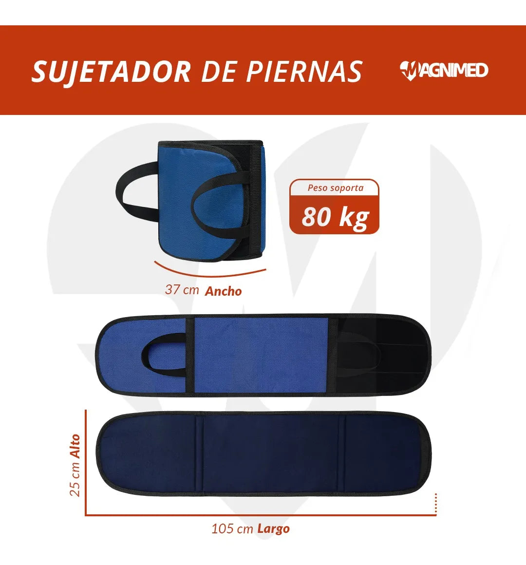 Sujetador De Piernas Para Paciente Movilización Ajustable Impermeable