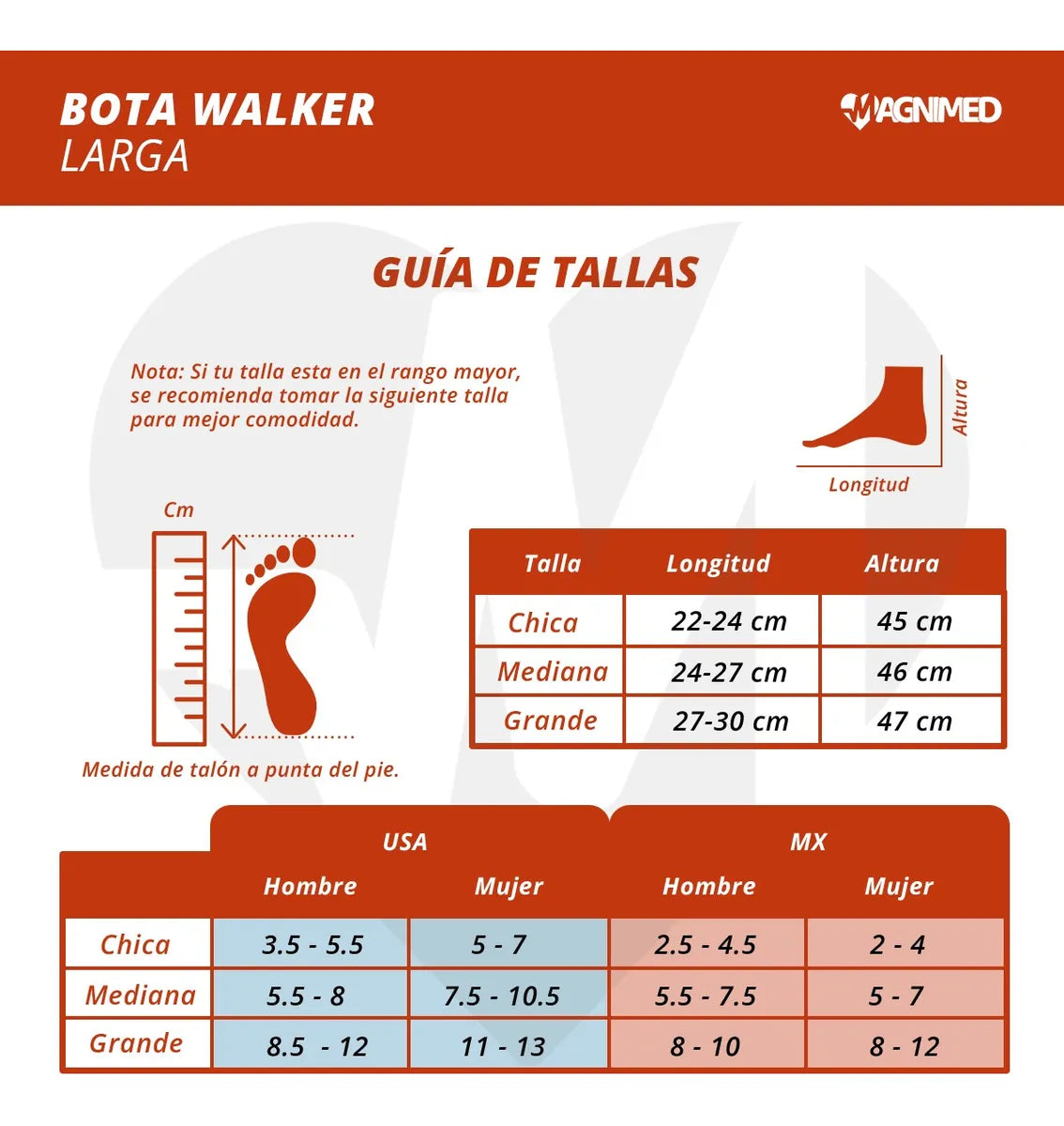 Férula Bota Walker Ortopédica Para Tobillo Pie