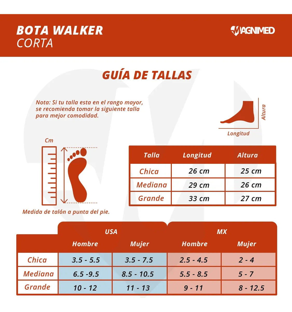 Férula Bota Walker Ortopédica Para Tobillo Pie