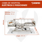 Cama de Hospital Eléctrica de 3 Posiciones | Estructura de Acero, Soporta hasta 150kg (Detalles estéticos y en barandal)