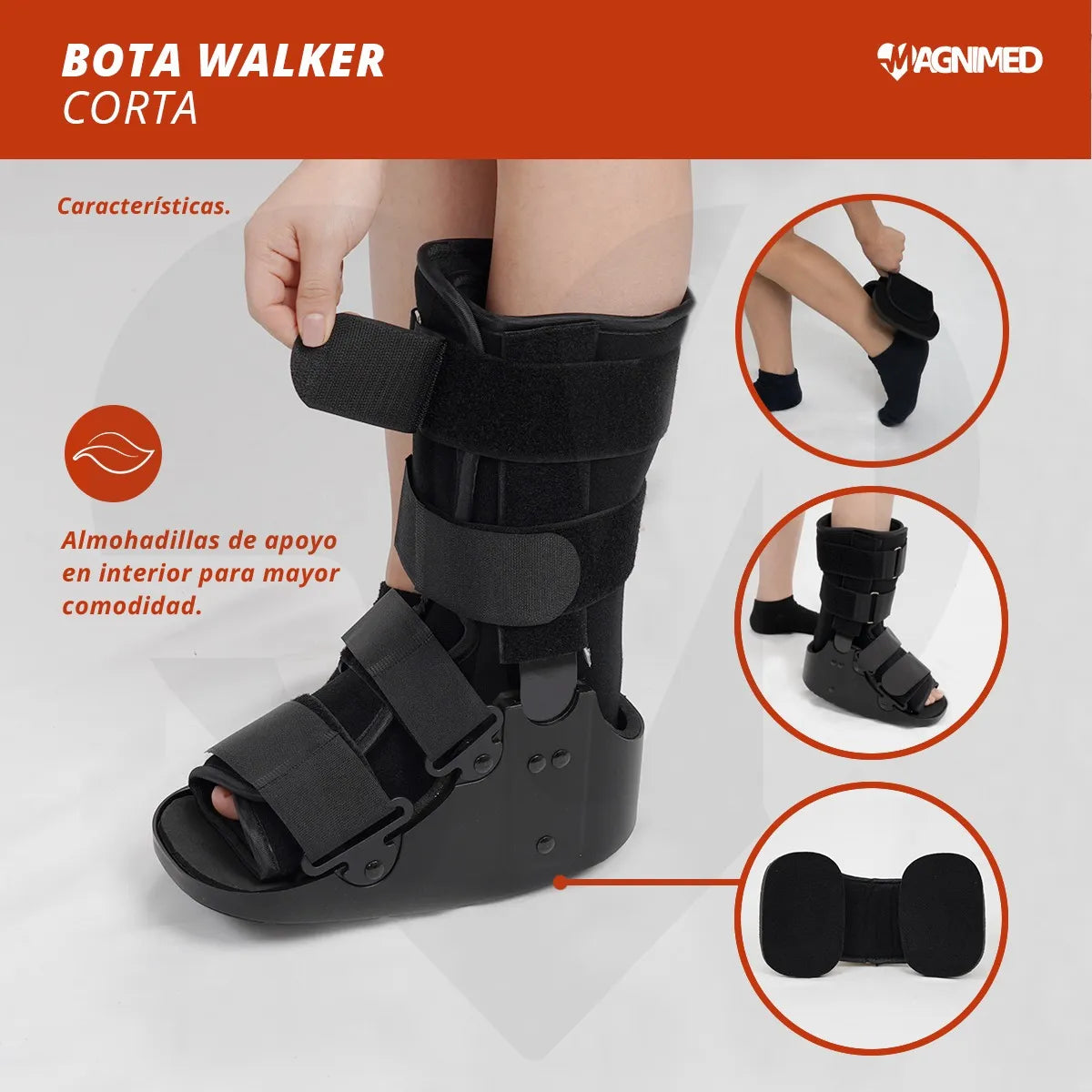 Férula Bota Walker Ortopédica Para Tobillo Pie