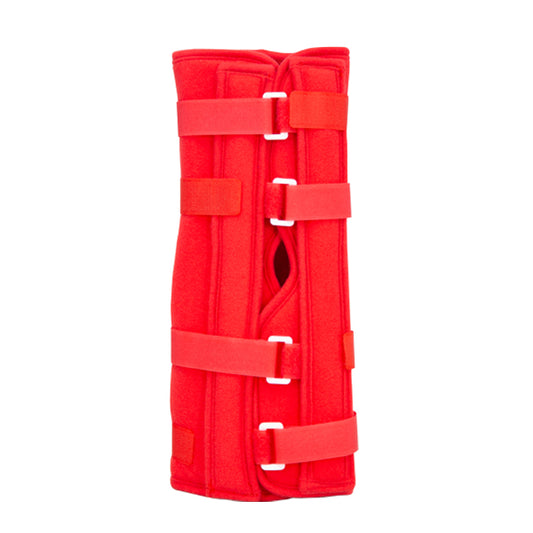 Inmovilizador Férula Infantil De Rodilla Post Operatoria Ortopédica Color Rojo