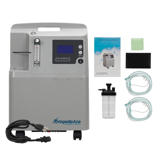 Concentrador de Oxígeno 5 litros Grado Médico Hospitalario - Silencioso - Uso 24/7