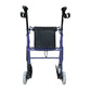 Andadera Rollator Hibrida De Aluminio Con Canastilla Plegable Altura Ajustable
