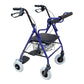 Andadera Rollator Hibrida De Aluminio Con Canastilla Plegable Altura Ajustable