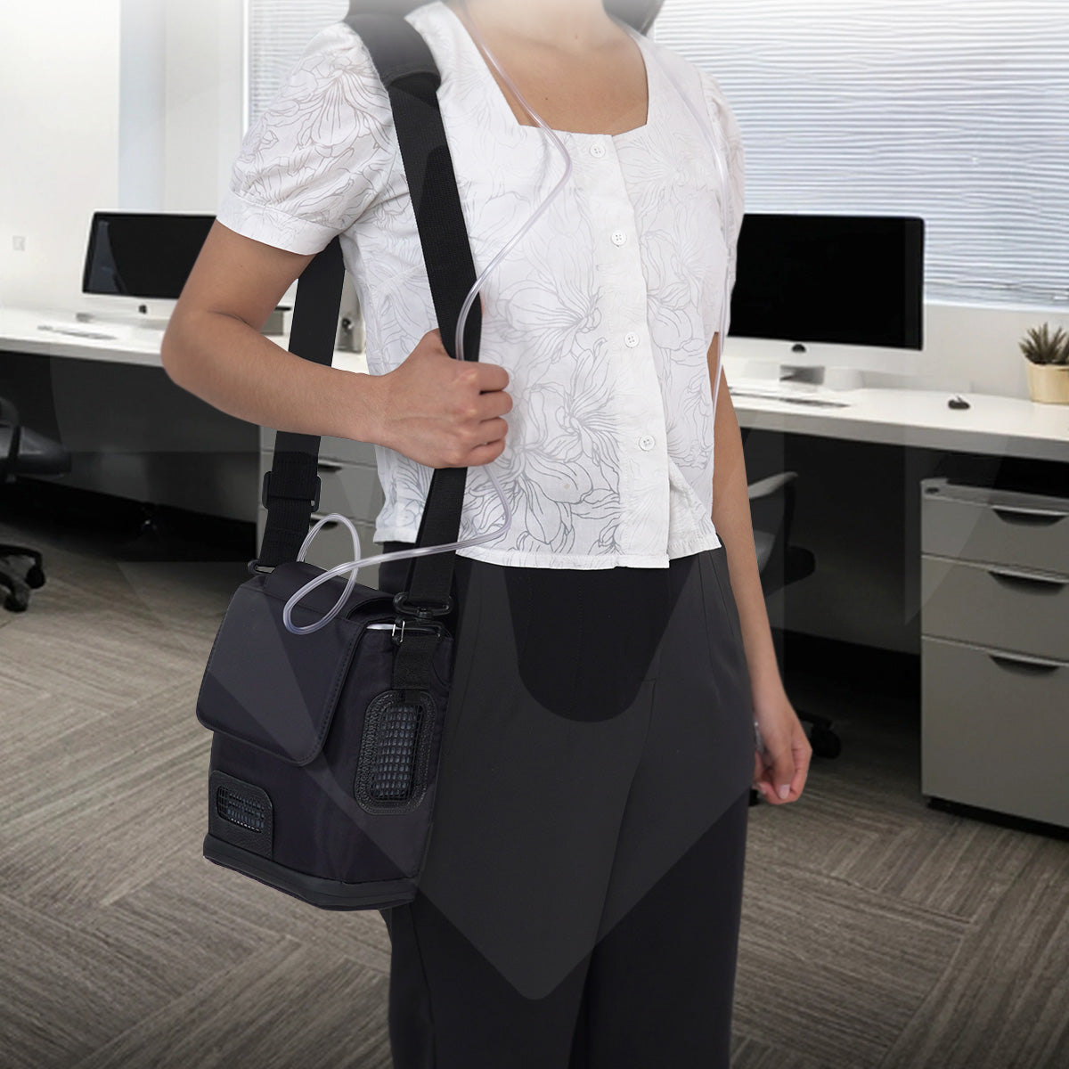 Concentrador De Oxigeno 5 Litros Portátil Con Batería De Repuesto Incluida