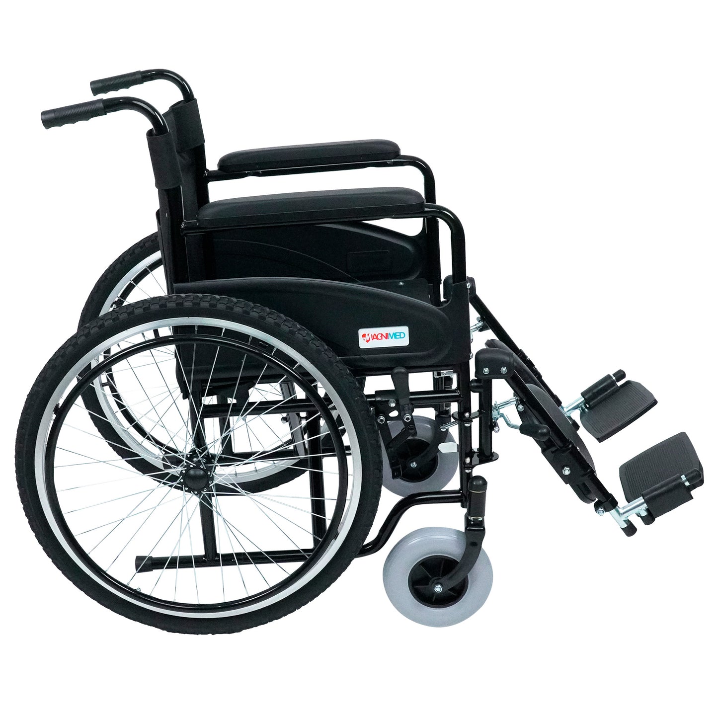 Silla De Ruedas Todo Terreno Con Eleva Piernas Plegable