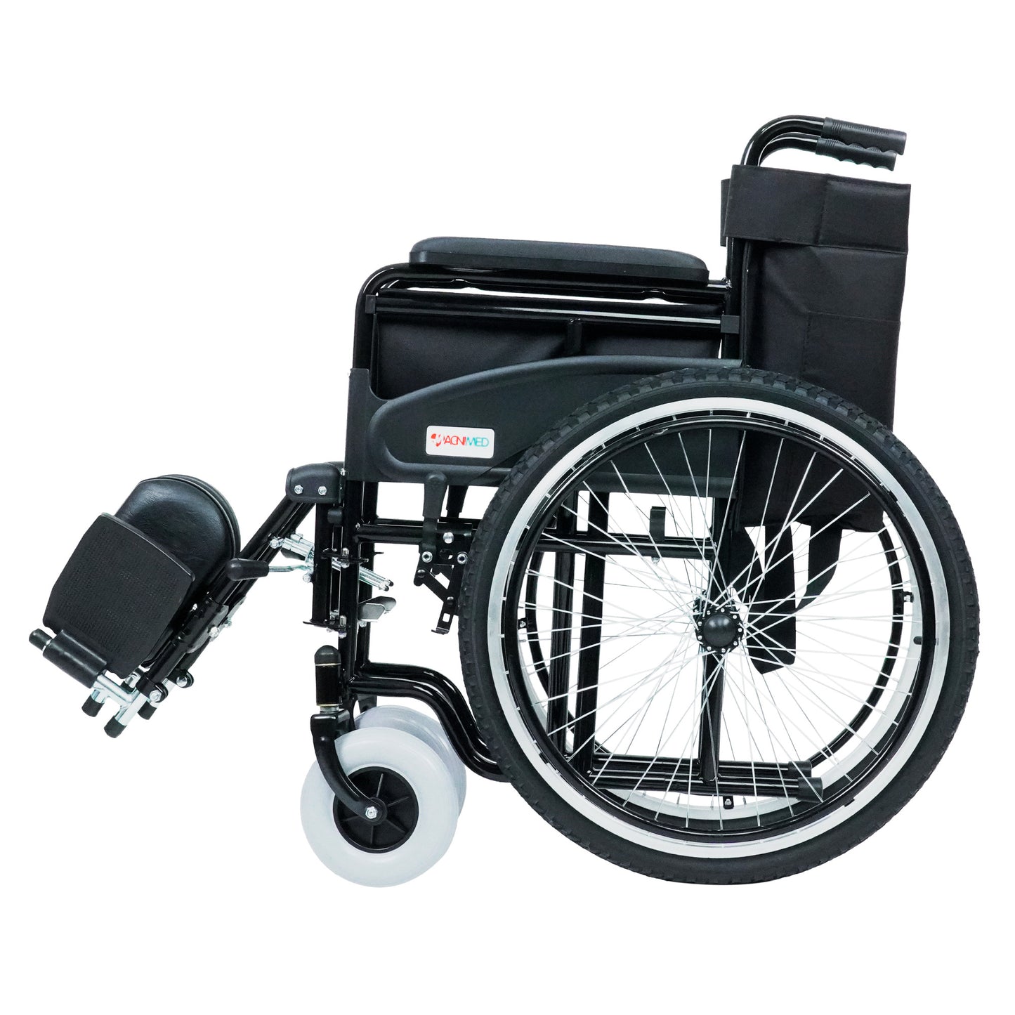 Silla De Ruedas Todo Terreno Con Eleva Piernas Plegable