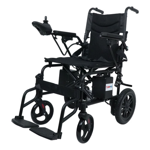 Silla de Ruedas Eléctrica Compacta | Plegable, Todo Terreno, Estructura de Acero, Soporta hasta 100 Kg