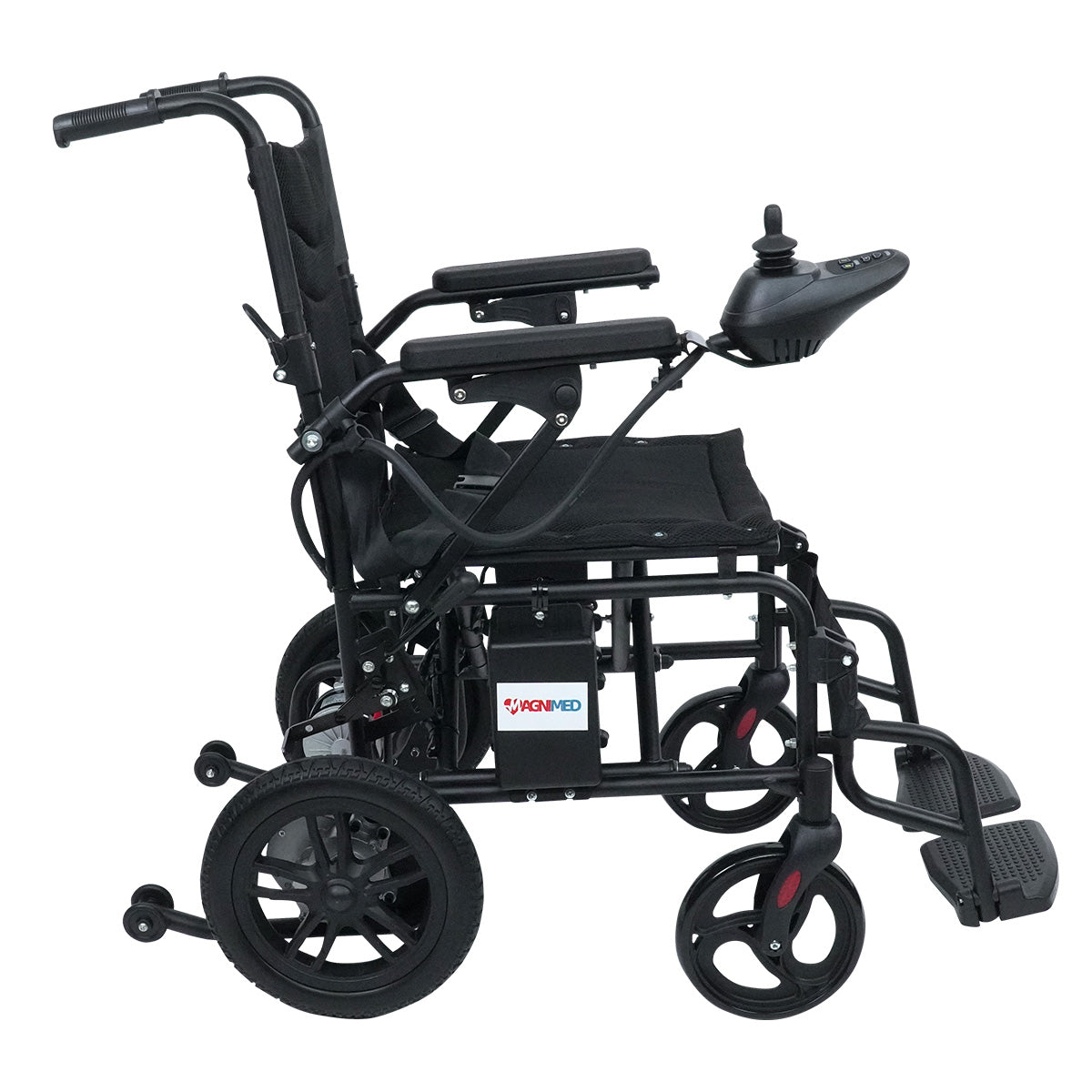 Silla De Ruedas Eléctrica Compacta Plegable De Aluminio Soporta 100 kg