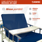 Cama de Hospital Manual de Lujo con Barandales, Porta Suero y Mesa para Alimentos | Acero inoxidable, Soporta hasta 150 Kg