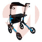 Andadera rollator traslado de aluminio de lujo plegable