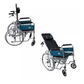 Silla de ruedas reclinable con eleva piernas y cómodo