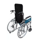 Silla de ruedas reclinable con eleva piernas y cómodo