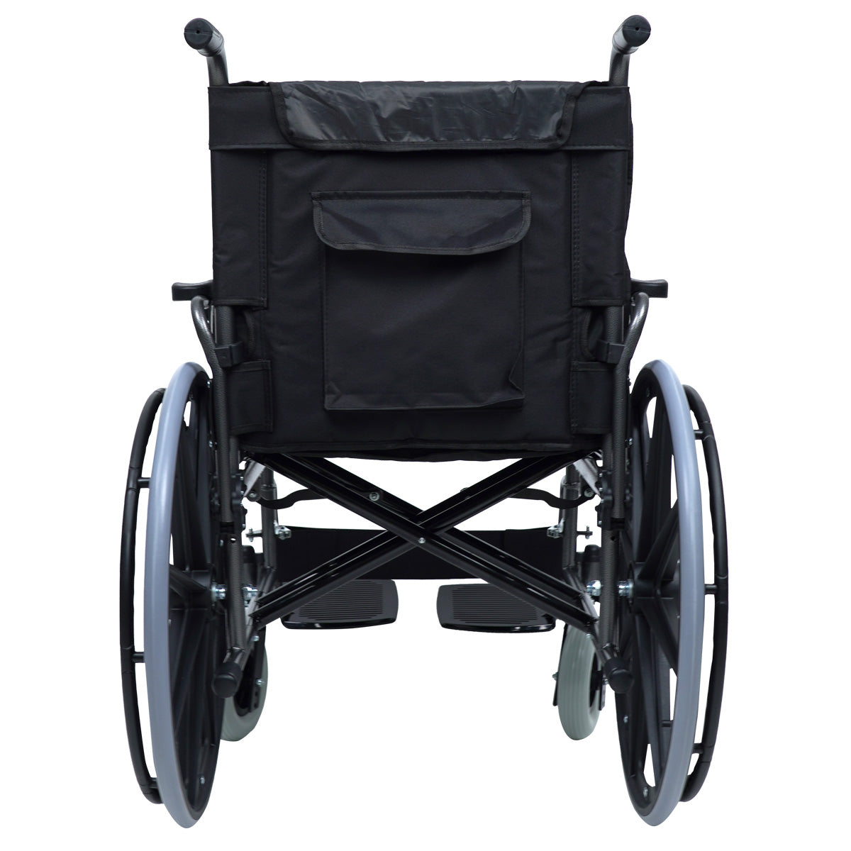 Silla De Ruedas Ancha Bariátrica Sobre Peso Adulto Soporta hasta 120 kg Acolchonada Color Negro