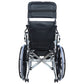 Silla De Ruedas Reclinable Con Cómodo y Elevapiernas De Acero