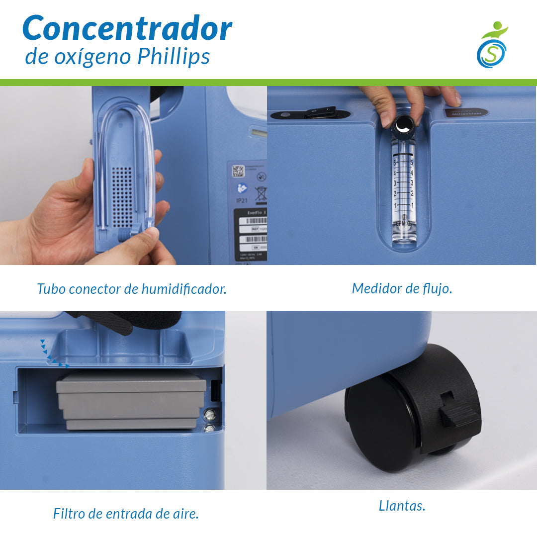 Cuenta con tubo conector de humificador.