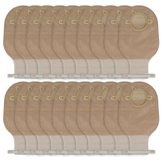 Kit de 20 bolsas para colostomía drenables con aro modelo OA2026 Sanezy.