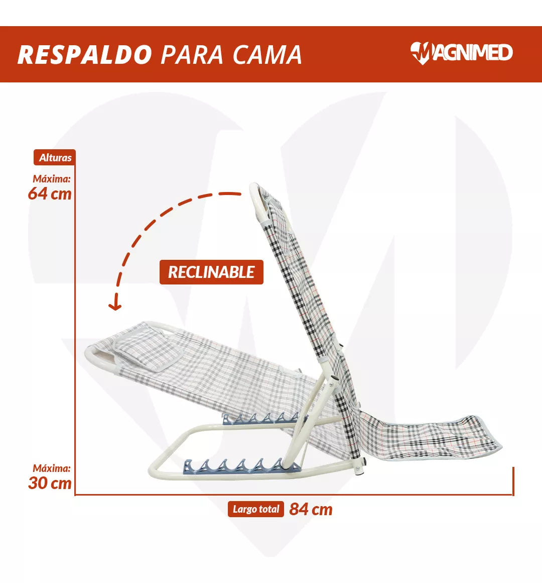 Respaldo para Cama Reclinable 5 Niveles