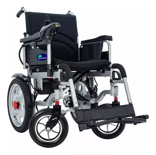 Silla de Ruedas Eléctrica Medical | Estructura de Acero, Todo Terreno, Plegable, Soporta hasta 135 Kg