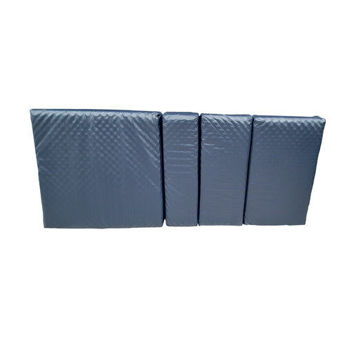 Colchón de 4 Secciones para Cama de Hospital | Impermeable, Ligero, Seccionado, Color Azul